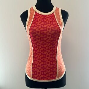 We the Free/Free People bohemian tank red/orange NWOT xs